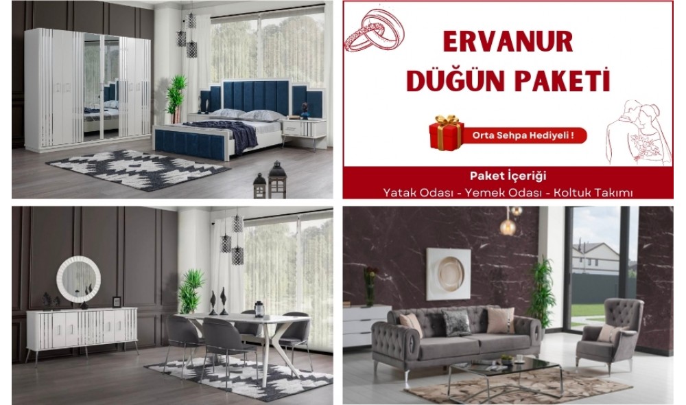 Ervanur Düğün Paketi %100 MDF