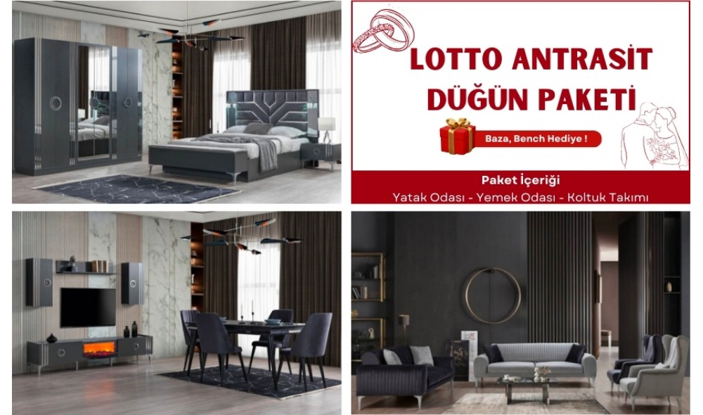 Lotto Antrasit Düğün Paketi