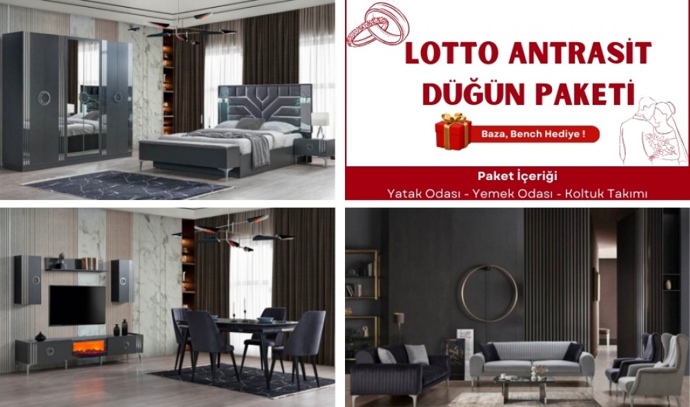 Lotto Antrasit Düğün Paketi